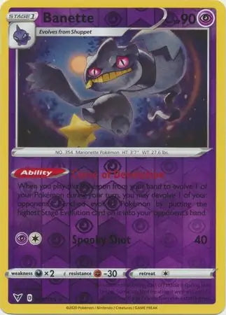 Vivid Voltage Banette #68/185 reverse holo